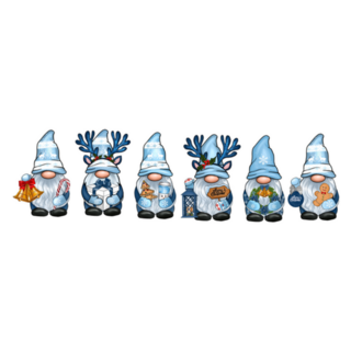 Merry Christmas Winter Cute Gnomes Sticker 