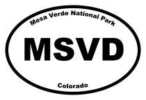 Mesa Verde National Park Oval Sticker