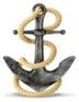 Metal Anchor Large Rope Illustration Sticker