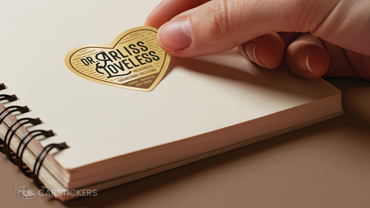 Metallic Sticker on Carbon Fiber Vinyl