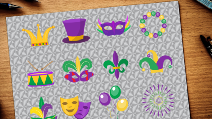 Metallic Sticker Sheet Gallery Image 2