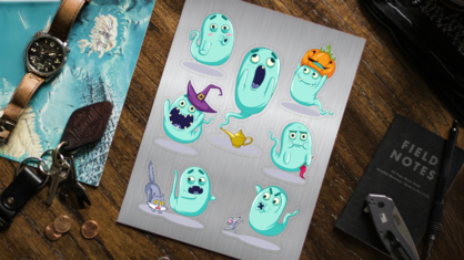 Metallic Sticker Sheet Gallery Image 3