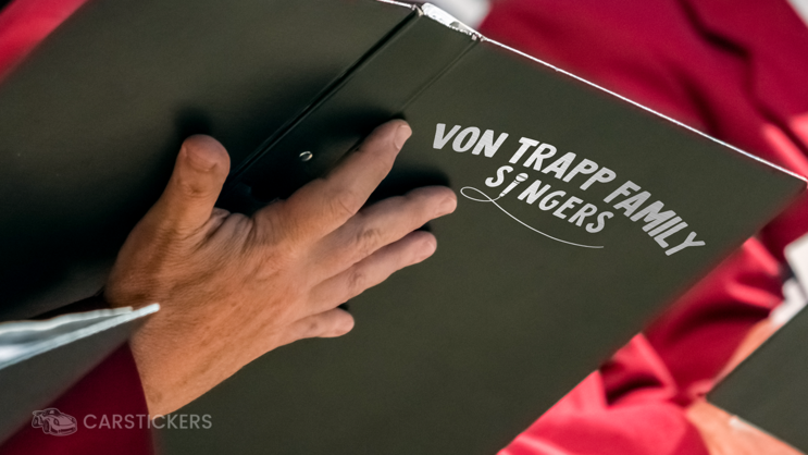 Metallic Transfer Decal on Choir Book