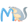 Metter M Mouse Sticker