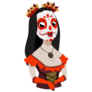 Mexican Day Of The Dead Masked Girl Sticker