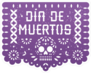 Mexican Day Of The Dead  Paper Cut Banner Sticker