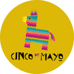 Mexican Fiesta Cinco De Mayo Donkey Sticker