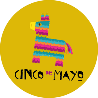 Mexican Fiesta Cinco De Mayo Donkey Sticker