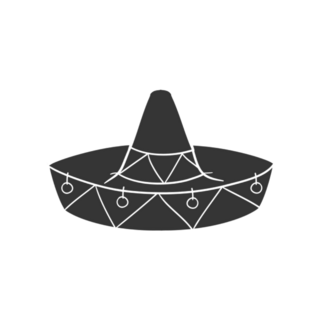 Mexican Hat Icon Sticker