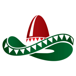 Mexican Hat Sombrero In Red And Green Sticker