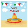 Mexican Hat Viva Mexico Sticker
