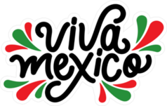 Mexican Independence Day Logo Sticker