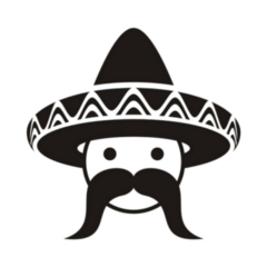 Mexican Man Icon Sticker