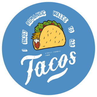 Mexican Street Food Funny Taco Sticker