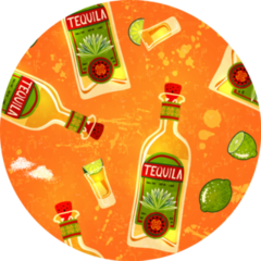 Mexican Tequila Repeating Pattern Sticker