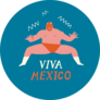 Mexican Wrestler Fighter In Mask Character Illustration Sticker