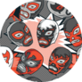 Mexican Wrestler / Luchador Seamless Pattern Sticker