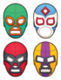 Mexican Wrestling Masks Illustration Sticker