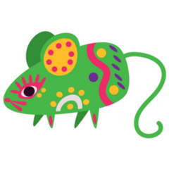 Mexico Alebrije Mouse Sticker