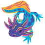 Mexico Axolotl Sticker