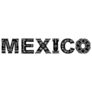 Mexico Decorative Lettering Sticker
