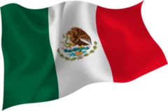 Mexico Flag Flying Sticker