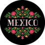 Mexico Floral Lettering Illustration Sticker