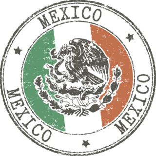 Mexico Grunge Stamp Sticker