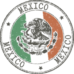 Mexico Grunge Stamp Sticker