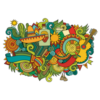 Mexico Hand Drawn Cartoon Doodles Sticker