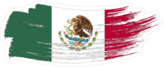 Mexico National Flag Grunge Brush Stroke Sticker