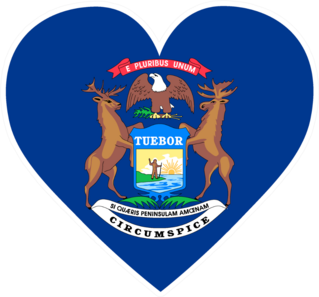 Michigan Heart Sticker