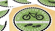 Mid-South Trails Association Custom Circle Stickers