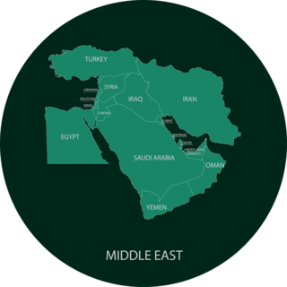 Middle East Map Sticker