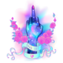 Middle Finger Galaxy Floral Sticker