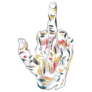 Middle Finger Minimalist Art Sticker
