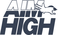 Military Air Force Aim High Sticker