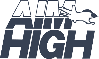 Military Air Force Aim High Sticker