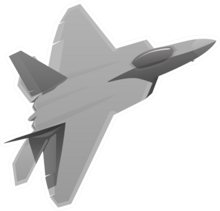 Military Fighter Jet Aircraft Sticker