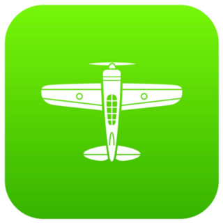 Military Plane Icon Sticker