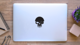 Military Skull Sniper Sticker on a Laptop (New) example