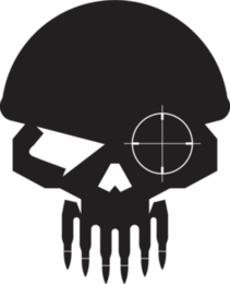 Military Skull Sniper Sticker