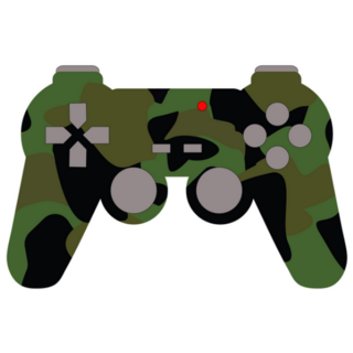 Military Themed Video Game Controller Sticker
