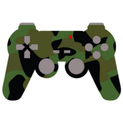 Military Themed Video Game Controller Sticker