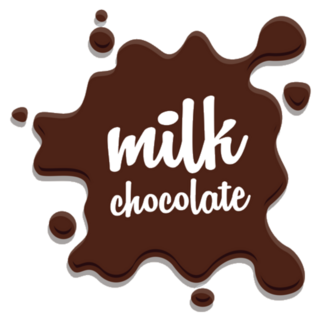 Milk Chocolate Splash Sticker
