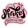 Milk Shakes Frozen Custard Logo Sticker