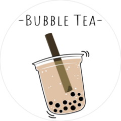 Milk Tea Drink Doodle Sticker