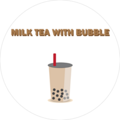 Milk Tea With Bubble Sticker