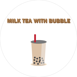 Milk Tea With Bubble Sticker