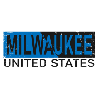 Milwaukee, United States Calligraphic Lettering Sticker